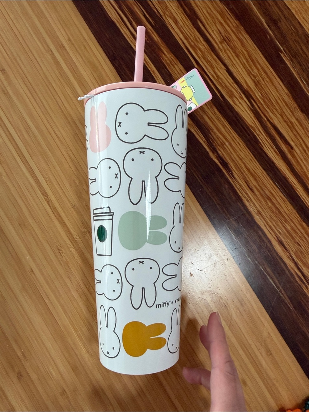 Miffy x Starbucks Tall Tumbler - Pastel Pink Lid